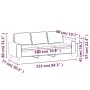 Sofá de 3 plazas de tela gris oscuro 180 cm de , Sofás - Ref: Foro24-359400, Precio: 274,42 €, Descuento: %