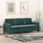 Sofá de 3 plazas terciopelo verde oscuro 180 cm de , Sofás - Ref: Foro24-359454, Precio: 331,83 €, Descuento: %