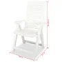 Sillas de jardín reclinables 2 unidades plástico blanco de vidaXL, Sillas de jardín - Ref: Foro24-43895, Precio: 153,11 €, De...