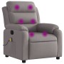 Sillón de masaje reclinable de tela gris taupé de , Sillones - Ref: Foro24-373482, Precio: 267,88 €, Descuento: %