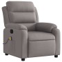 Sillón de masaje reclinable de tela gris taupé de , Sillones - Ref: Foro24-373482, Precio: 267,88 €, Descuento: %