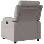Taupe gray fabric reclining massage chair by , Armchairs - Ref: Foro24-373482, Price: 262,90 €, Discount: %