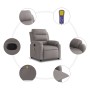 Sillón de masaje reclinable de tela gris taupé de , Sillones - Ref: Foro24-373482, Precio: 267,88 €, Descuento: %