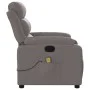 Taupe gray fabric reclining massage chair by , Armchairs - Ref: Foro24-373482, Price: 262,90 €, Discount: %