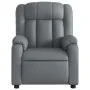 Sillón de masaje reclinable cuero sintético gris de , Sillones - Ref: Foro24-373570, Precio: 218,59 €, Descuento: %