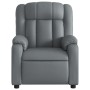 Sillón de masaje reclinable cuero sintético gris de , Sillones - Ref: Foro24-373570, Precio: 224,12 €, Descuento: %