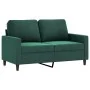 Sofá de 2 plazas de terciopelo verde oscuro 120 cm de , Sofás - Ref: Foro24-359191, Precio: 231,88 €, Descuento: %