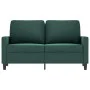 Sofá de 2 plazas de terciopelo verde oscuro 120 cm de , Sofás - Ref: Foro24-359191, Precio: 231,88 €, Descuento: %