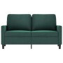Sofá de 2 plazas de terciopelo verde oscuro 120 cm de , Sofás - Ref: Foro24-359191, Precio: 227,43 €, Descuento: %