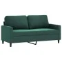 Sofá de 2 plazas de terciopelo verde oscuro 140 cm de , Sofás - Ref: Foro24-359201, Precio: 257,50 €, Descuento: %