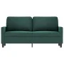 Sofá de 2 plazas de terciopelo verde oscuro 140 cm de , Sofás - Ref: Foro24-359201, Precio: 257,50 €, Descuento: %