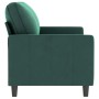 Sofá de 2 plazas de terciopelo verde oscuro 140 cm de , Sofás - Ref: Foro24-359201, Precio: 253,97 €, Descuento: %