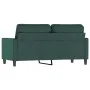 Sofá de 2 plazas de terciopelo verde oscuro 140 cm de , Sofás - Ref: Foro24-359201, Precio: 257,50 €, Descuento: %