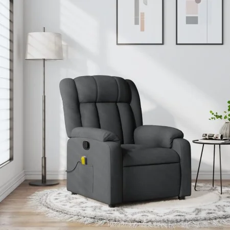 Sillón de masaje reclinable de tela gris oscuro de , Sillones - Ref: Foro24-373587, Precio: 220,01 €, Descuento: %