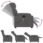 Sillón de masaje reclinable de tela gris oscuro de , Sillones - Ref: Foro24-373587, Precio: 222,87 €, Descuento: %