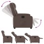 Sillón reclinable de cuero sintético marrón de , Sillones - Ref: Foro24-373524, Precio: 208,98 €, Descuento: %