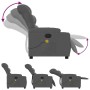 Sillón de masaje reclinable de tela gris oscuro de , Sillones - Ref: Foro24-374157, Precio: 303,04 €, Descuento: %