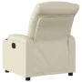 Cream Faux Leather Recliner by , Armchairs - Ref: Foro24-374134, Price: 225,22 €, Discount: %