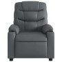 Sillón de masaje reclinable cuero sintético gris de , Sillones - Ref: Foro24-374143, Precio: 227,04 €, Descuento: %