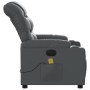 Sillón de masaje reclinable cuero sintético gris de , Sillones - Ref: Foro24-374143, Precio: 227,04 €, Descuento: %