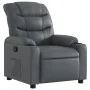 Sillón reclinable de cuero sintético gris de , Sillones - Ref: Foro24-374136, Precio: 209,63 €, Descuento: %