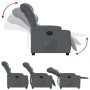 Sillón reclinable de cuero sintético gris de , Sillones - Ref: Foro24-374136, Precio: 214,15 €, Descuento: %