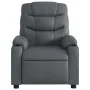 Sillón reclinable de cuero sintético gris de , Sillones - Ref: Foro24-374136, Precio: 209,63 €, Descuento: %
