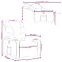 Sillón reclinable de cuero sintético gris de , Sillones - Ref: Foro24-374136, Precio: 209,63 €, Descuento: %