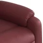 Sillón reclinable eléctrico de cuero sintético rojo tinto de , Sillones - Ref: Foro24-3205140, Precio: 295,46 €, Descuento: %