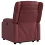 Sillón reclinable elevable cuero artificial rojo tinto de , Sillones - Ref: Foro24-3205154, Precio: 327,90 €, Descuento: %