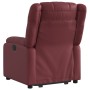 Sillón reclinable elevable cuero artificial rojo tinto de , Sillones - Ref: Foro24-3205154, Precio: 273,29 €, Descuento: %
