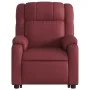 Sillón reclinable elevable cuero artificial rojo tinto de , Sillones - Ref: Foro24-3205154, Precio: 327,90 €, Descuento: %