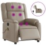Sillón reclinable de masaje eléctrico cuero sintético capuchino de , Sillones - Ref: Foro24-3205149, Precio: 296,73 €, Descue...