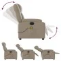 Sillón reclinable de masaje eléctrico cuero sintético capuchino de , Sillones - Ref: Foro24-3205149, Precio: 298,68 €, Descue...