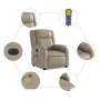 Sillón reclinable de masaje eléctrico cuero sintético capuchino de , Sillones - Ref: Foro24-3205149, Precio: 296,73 €, Descue...