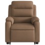 Sillón reclinable elevable de tela marrón de , Sillones - Ref: Foro24-3204984, Precio: 304,05 €, Descuento: %