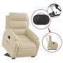 Sillón eléctrico reclinable elevable de tela color crema de , Sillones - Ref: Foro24-3205013, Precio: 371,68 €, Descuento: %
