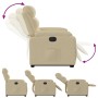Sillón eléctrico reclinable elevable de tela color crema de , Sillones - Ref: Foro24-3205013, Precio: 345,31 €, Descuento: %