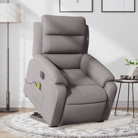 Sillón de masaje eléctrico reclinable elevable tela taupé de , Sillones - Ref: Foro24-3205024, Precio: 360,98 €, Descuento: %