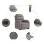 Sillón de masaje eléctrico reclinable elevable tela taupé de , Sillones - Ref: Foro24-3205024, Precio: 388,01 €, Descuento: %