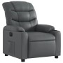 Sillón reclinable eléctrico de cuero sintético gris de , Sillones - Ref: Foro24-3206588, Precio: 259,33 €, Descuento: %