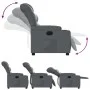 Sillón reclinable eléctrico de cuero sintético gris de , Sillones - Ref: Foro24-3206588, Precio: 261,76 €, Descuento: %