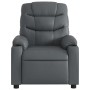 Sillón reclinable eléctrico de cuero sintético gris de , Sillones - Ref: Foro24-3206588, Precio: 259,33 €, Descuento: %