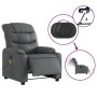 Sillón de masaje reclinable eléctrico cuero sintético gris de , Sillones - Ref: Foro24-3206595, Precio: 271,27 €, Descuento: %