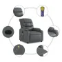 Sillón de masaje reclinable eléctrico cuero sintético gris de , Sillones - Ref: Foro24-3206595, Precio: 278,13 €, Descuento: %