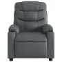 Sillón de masaje reclinable eléctrico cuero sintético gris de , Sillones - Ref: Foro24-3206595, Precio: 278,13 €, Descuento: %