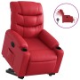 Sillón elevable eléctrico cuero artificial rojo de , Sillones - Ref: Foro24-3206618, Precio: 334,31 €, Descuento: %