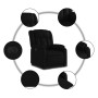 Sillón reclinable eléctrico de cuero sintético negro de , Sillones - Ref: Foro24-3205250, Precio: 268,02 €, Descuento: %