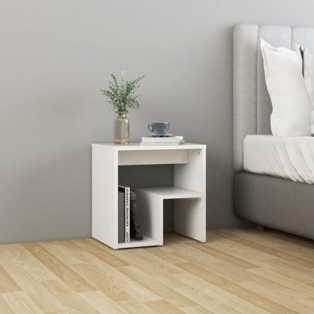 Mesita de noche blanco madera contrachapada 40x30x40 cm de vidaXL, Mesitas de noche - Ref: Foro24-806328, Precio: 32,57 €, De...