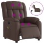 Sillón de masaje reclinable eléctrico cuero sintético marrón de , Sillones - Ref: Foro24-3205259, Precio: 308,83 €, Descuento: %